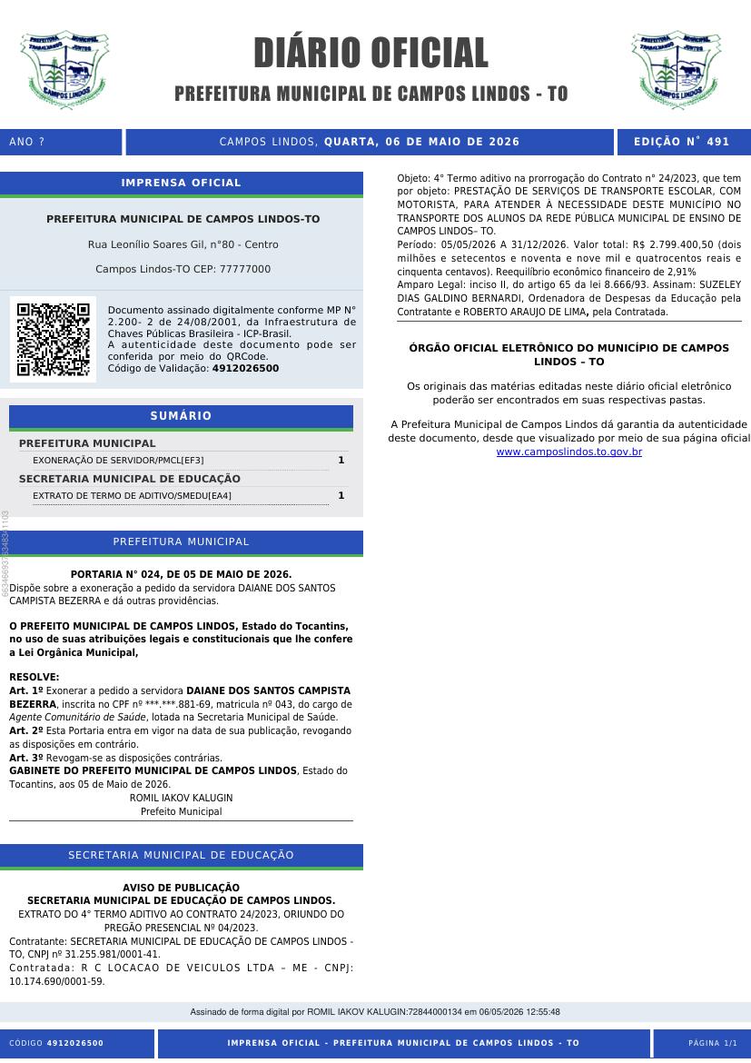 Capa da edição