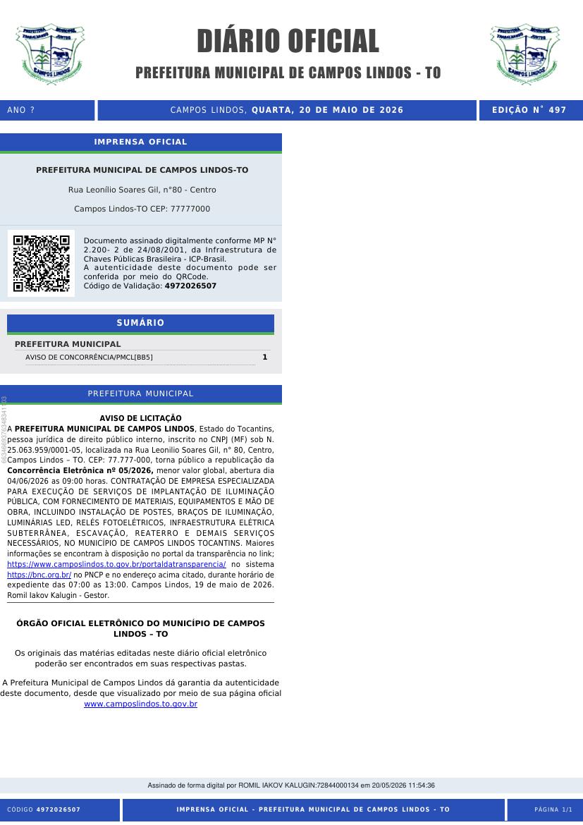 Capa da edição
