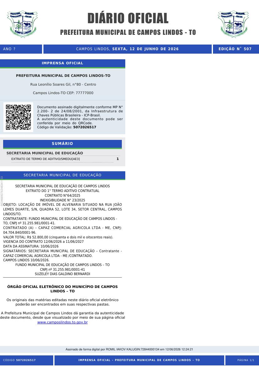 Capa da edição