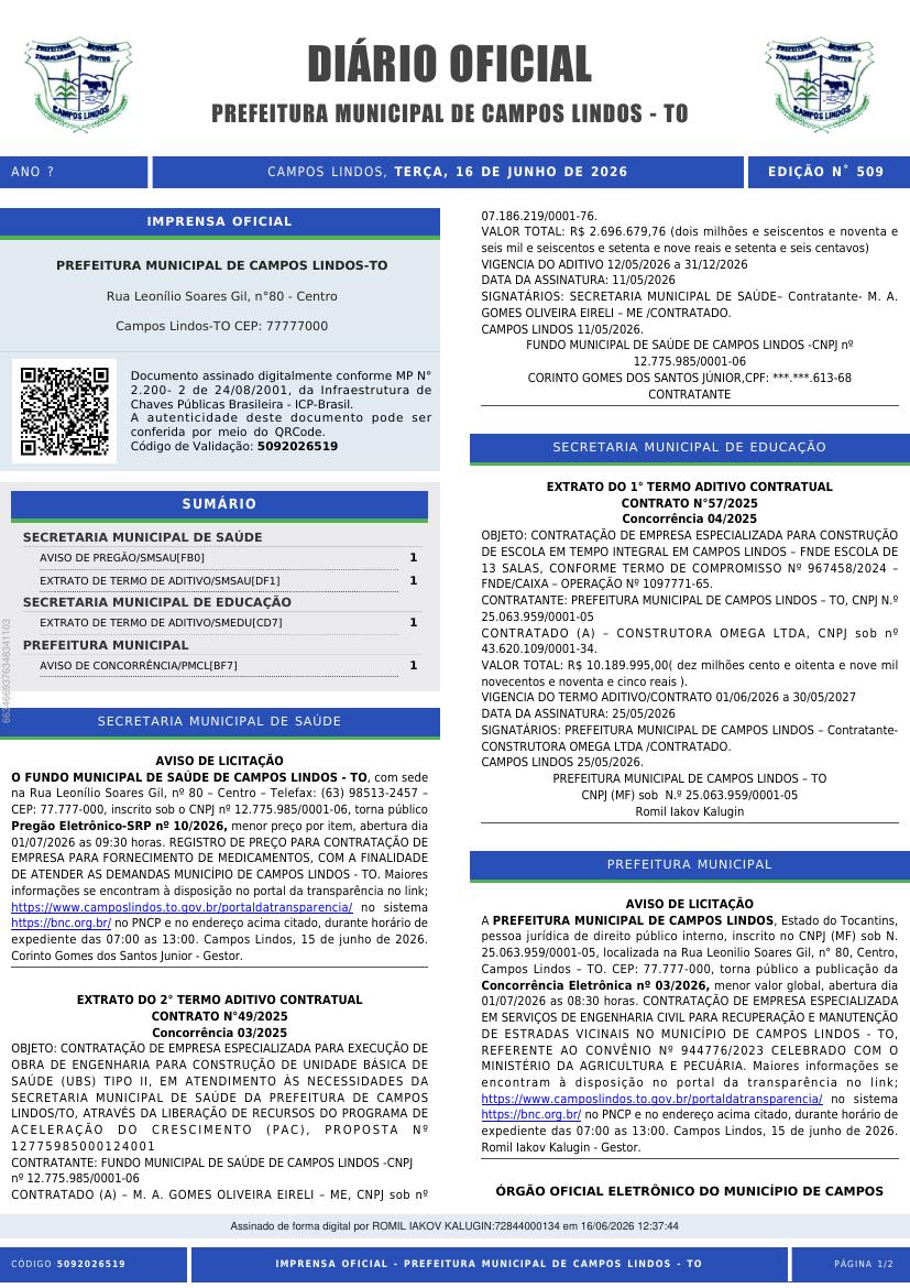 Capa da edição