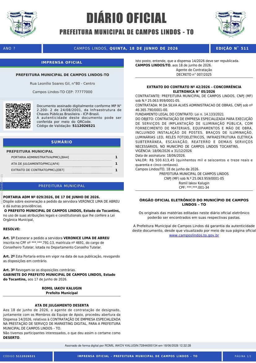 Capa da edição