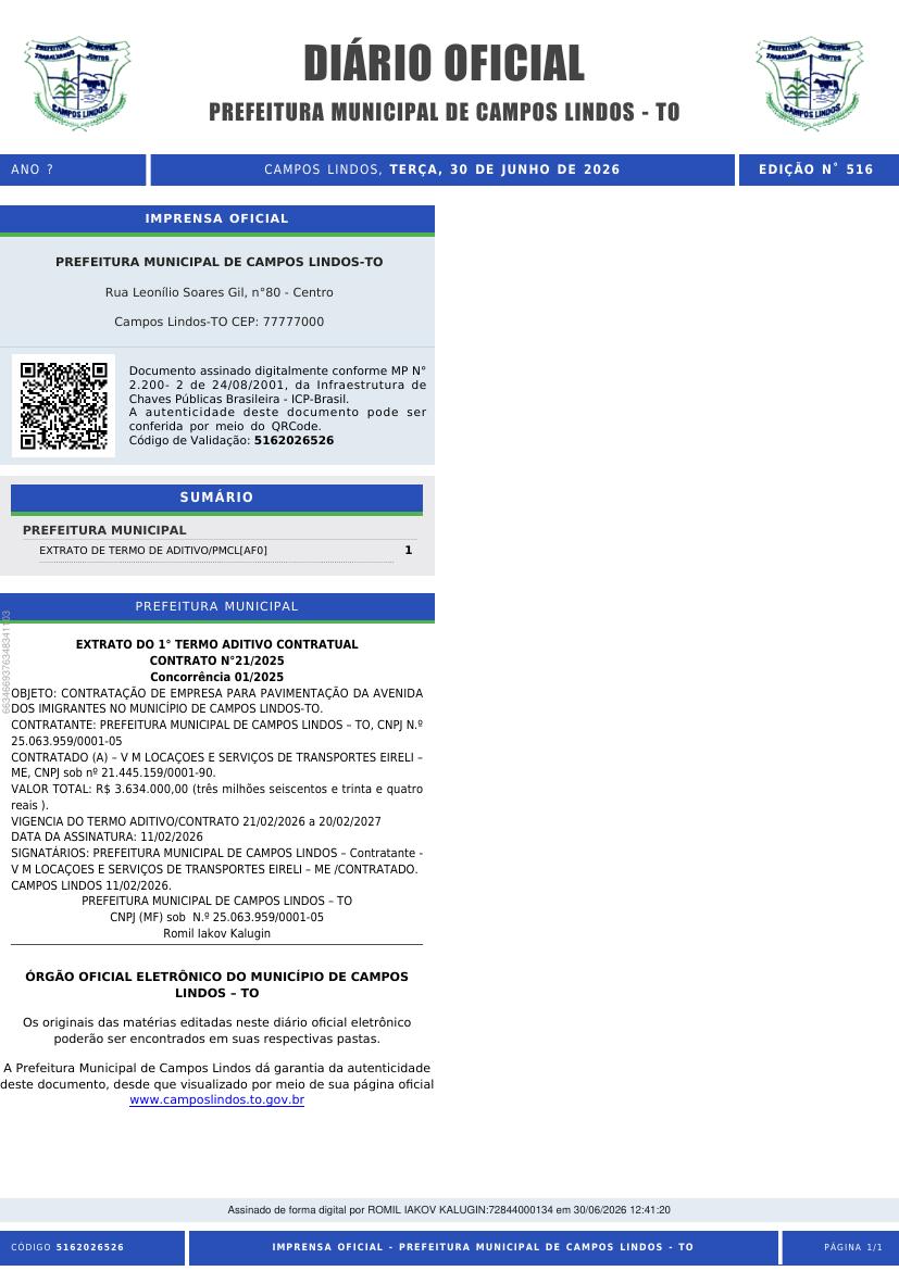 Capa da edição