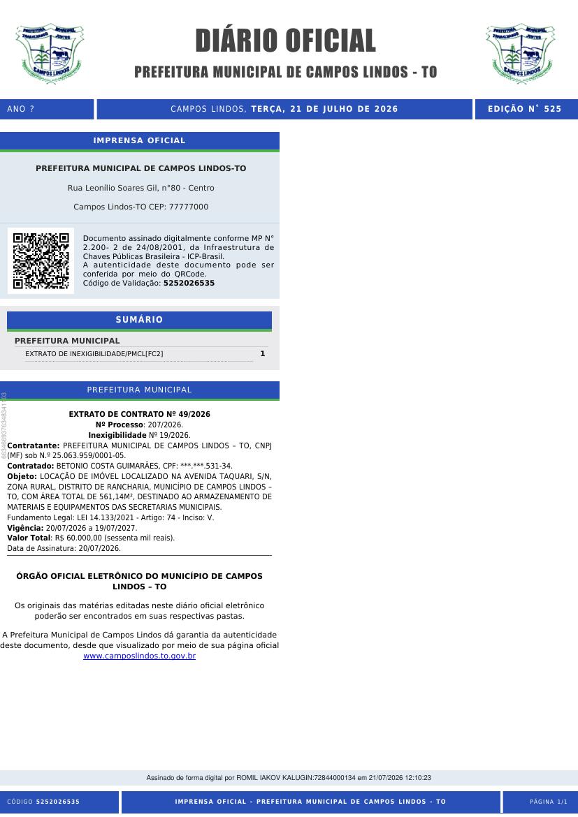 Capa da edição